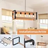 ZMG Pendelleuchte Holz vintage 5 Flammig Esstisch Produktbild-Vorschau 5