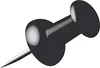 Alco Al-662-11 Pushpins Box A 40 pcs Black Voir les images du produit 1
