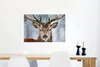 MuchoWow® Poster Hirsche - Geweihe - Schnee 60x40 cm - Produktbild-Vorschau 5