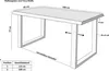 Esstisch Baumkante Holz-Optik Wildeiche 160 x 85 U-Gestell Produktbild-Vorschau 7