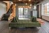 KAWOLA Sofa WIOLO Schlafsofa Daybed mit Hocker velvet Produktbild-Vorschau 3
