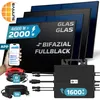 SUNNIVA® 2000W Balkonkraftwerk BIFAZIAL FULLBLACK komplett Produktbild-Vorschau 1