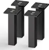 4er Set sossai Aluminium Möbelfüße 150mm in Schwarz Produktbild-Vorschau 1