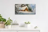 Dekor Leinwand Uhr Wandbilder 60x30 Kunst Textur Malerei Produktbild-Vorschau 3