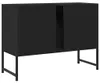 vidaXL Waschbeckenunterschrank Schwarz 80x33x60 cm Produktbild-Vorschau 1