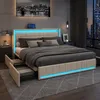 Unbox: Posteľ s úložným priestorom 140x200 cm, dvojlôžko s Náhľad obrázku produktu 2