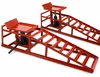 Bituxx 1 Paar Auffahrrampen inkl. Wagenheber Rot MS-16786 Produktbild-Vorschau 1