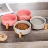 MERSJO Keramik Doppelschale Holz, Fressnapf Hund und Katze, Produktbild-Vorschau 4