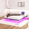 okwish Hangbed 120x200, Metalen bed met LED-verlichting en Productafbeelding-voorbeeld 9