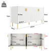 MODFU Kommode Sideboard mit goldenen Griffen und Füße- Produktbild-Vorschau 7