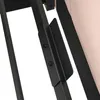 A close-up view of the metal frame and fabric of a bed. Podgląd zdjęcia produktu