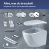 VILSTEIN Hänge WC Spülrandlos I Wand WC I Tiefspüler I Produktbild-Vorschau 10