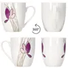 6er Set Viola Kaffeebecher 350ml Porzellan-Tassen 6 Produktbild-Vorschau 4