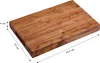 A wooden cutting board with dimensions indicated by measurement lines and text. Anteprima dell’immagine prodotto