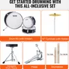 VEVOR Schlagzeugset, 3-teilig, Drum-Set mit verstellbarem Produktbild-Vorschau 6