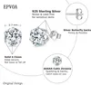 set di orecchini a perno in argento 925 con zirconi, Anteprima dell’immagine prodotto 3