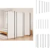 vidaXL 6dílný paraván bílý 300x200 cm látka - rozdělovač Náhled obrázku produktu 1