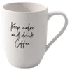 Statement Becher mit Henkel Keep calm and drink c. 115 x 80 Voir les images du produit 4