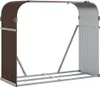 Stojan na dřevo hnědý 120 x 45 x 100 cm pozinkovaná ocel Náhled obrázku produktu 1