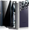 A product shot showing a phone screen protector and camera lens protector for a Samsung S24 Ultra. Produktbild-Vorschau