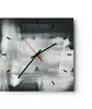 Wanduhr - Quadrat - Glasuhr - Abstraktion Schwarz Weiß - Produktbild-Vorschau 1