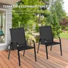 COSTWAY Lot de 2 chaises de jardin avec accoudoirs, chaises Voir les images du produit 2