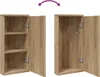 vidaXL Armoire d'angle à miroir imitation chêne 30x24x60 cm Voir les images du produit 7