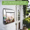 banjado Design Briefkasten Stahl schwarz mit Zeitungsfach Produktbild-Vorschau 3