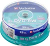 Verbatim - 25 x DVD-RW - 4.7 GB ( 120 Min. ) 4x - mattes Produktbild-Vorschau 10