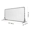 VEVOR Football Rebounder Kickback Tor Rebond 366x121cm Voir les images du produit 8