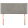 vidaXL Testata grigio chiaro 100x5x78/88 cm in velluto Anteprima dell’immagine prodotto 3