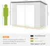 Metalowa szopa narzędziowa Outsunny 4,1 m² 249x121x183 cm z Podgląd zdjęcia produktu 3