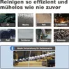 A collage of images showing different types of dirt and grime, with a final image of a bicycle chain, all related to cleaning. Produktbild-Vorschau