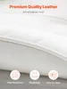 VEVOR Bürostuhl Kunstleder Weißer Chefsessel mit Fußstütze, Produktbild-Vorschau 7