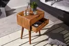FineBuy Table de chevet en bois massif de sheesham avec 2 Voir les images du produit 4