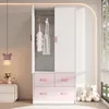 Merax 2-türiger Kleiderschrank 80x48x180 cm, Produktbild-Vorschau 4