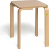 Sgabello Erzi 45 in legno sagomato, sgabello robusto, Anteprima dell’immagine prodotto 2