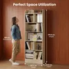 Bücherregal mit 6 Fächern, 24 x 60 x 170 cm, Eichenbeige | Produktbild-Vorschau 5