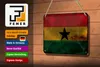 Blechschild Flagge Ghana 18x12cm Flag of Ghana Rost Produktbild-Vorschau 3