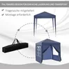 Outsunny altán 2x2m skládací altán 4 boční stěny s oknem Náhled obrázku produktu 6