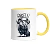 Schäff Schaf als Chef Design Tasse Gelb - Geschenkidee Büro Produktbild-Vorschau 2
