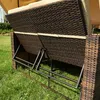 Strandkorb Braun Sonnendach Sonnenliege Sonnenbett Produktbild-Vorschau 10