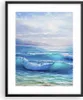 Gerahmtes Poster - Schwarzer Rahmen - Meer Welle Möwe - Produktbild-Vorschau 1