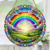 GKA Sonnenfänger Wiese mit Regenbogen 20 cm Buntglas Produktbild-Vorschau 2