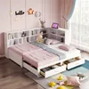 Massivholzsofa(Weiß)Mit Ausziehbarem Bett,Mit Produktbild-Vorschau 8