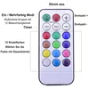 A remote control for LED lights with various buttons and color options labeled in German. Produktbild-Vorschau