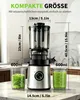 Slow Juicer Entsafter mit 140-mm-Einfüllöffnung,hoher Produktbild-Vorschau 2