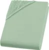Jersey Spannbettlaken 90x200 cm - 100x200 cm Eukalyptus - Produktbild-Vorschau 4