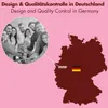 A group of people giving a thumbs up, with a map of Germany and the German flag. Anteprima dell’immagine prodotto