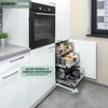 cassetto telescopico bremermann 60 cm con ripiano, cassetto Anteprima dell’immagine prodotto 2